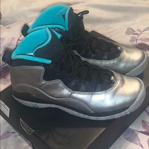 Air Jordan 10 Dust/Metallic/Turquoise